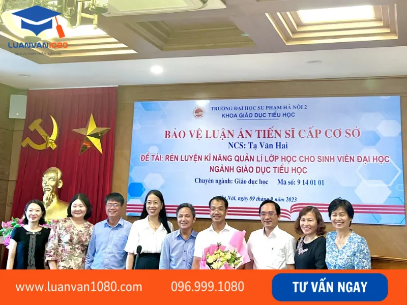 Bảo vệ luận án tiến sĩ cấp cơ sở
