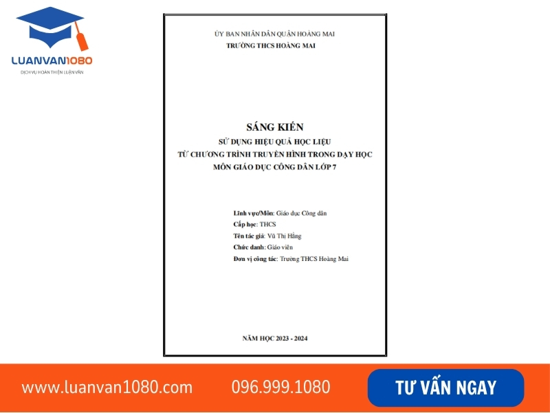 sáng kiến kinh nghiệm THCS lớp 7