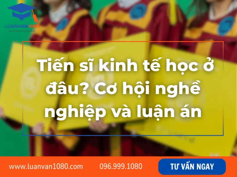 Tiến sĩ kinh tế học ở đâu? Cơ hội nghề nghiệp và luận án