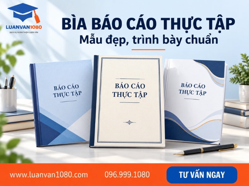 Bìa báo cáo thực tập là gì? Tổng hợp mẫu bìa đẹp, chuẩn