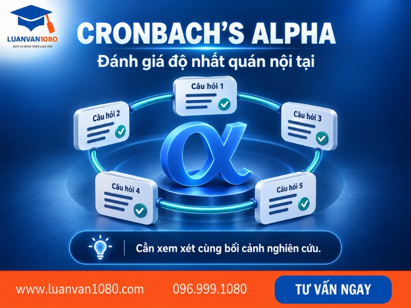 Chỉ số Cronbach's Alpha trong reliability test là gì