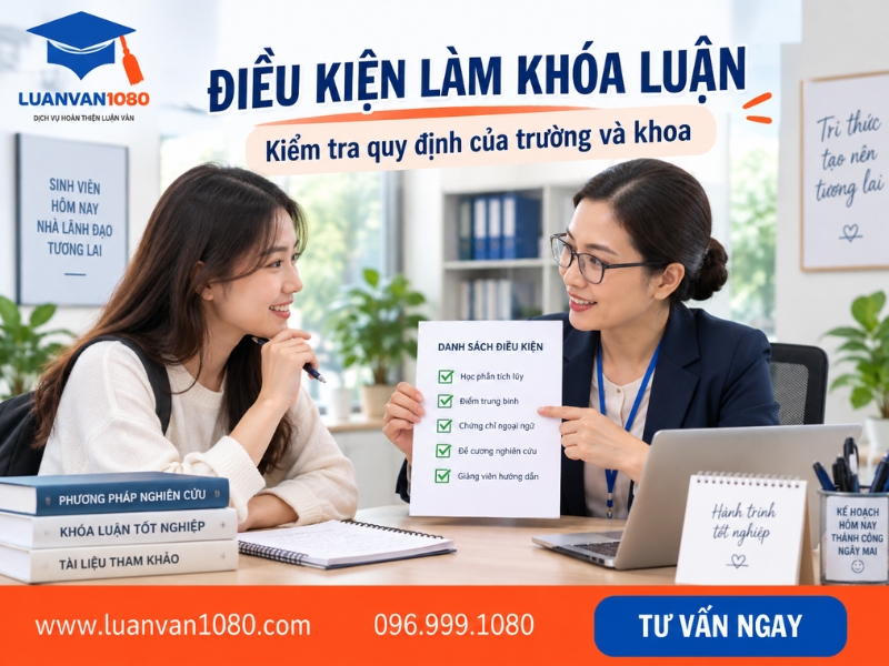 Điều kiện làm khoá luận tốt nghiệp đại học