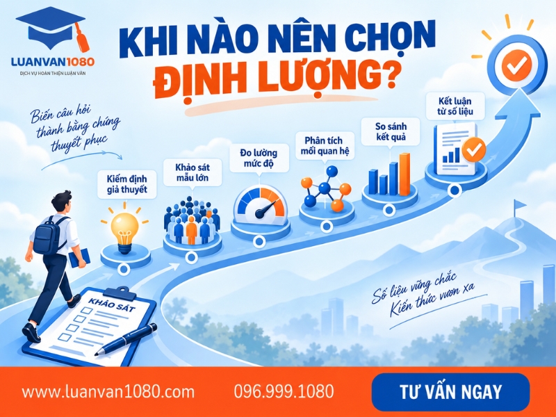 Khi nào nên chọn phương pháp định lượng?