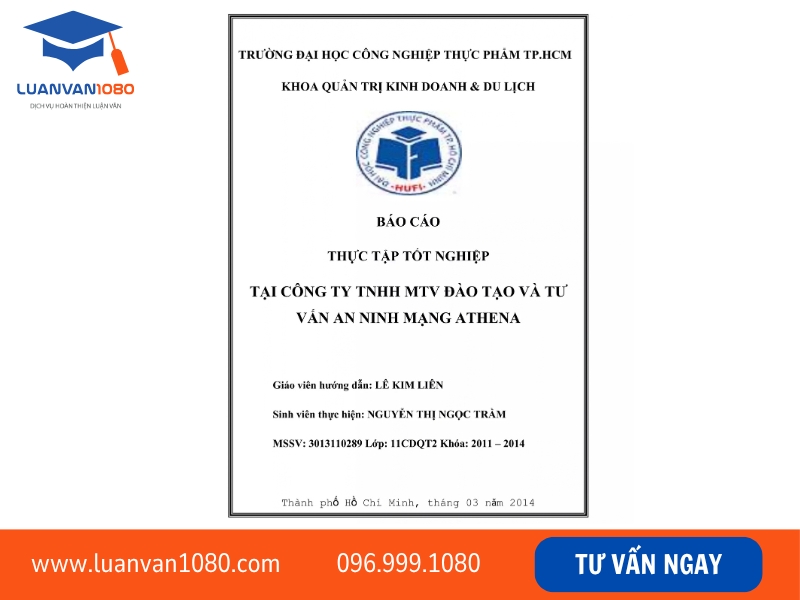 Khung bìa báo cáo thực tập chuẩn