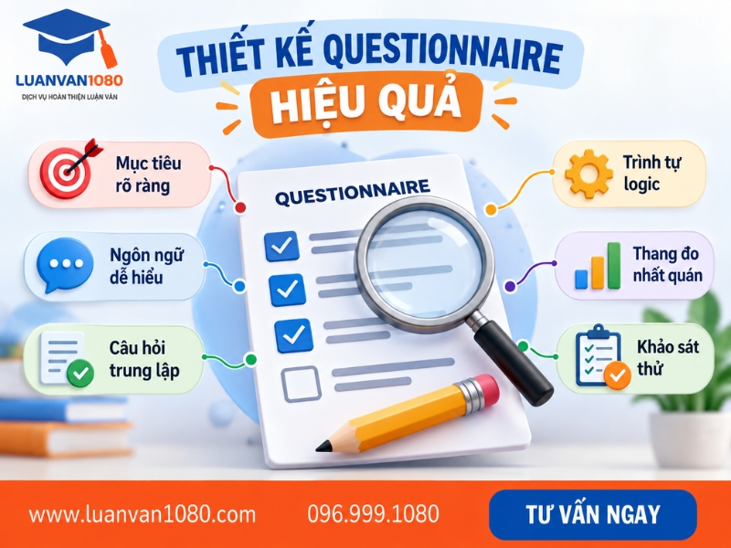 Một số lưu ý khi thiết kế questionnaire hiệu quả