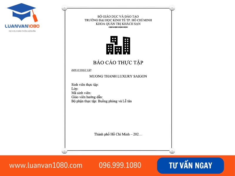 Mẫu bìa báo cáo thực tập file Word 1