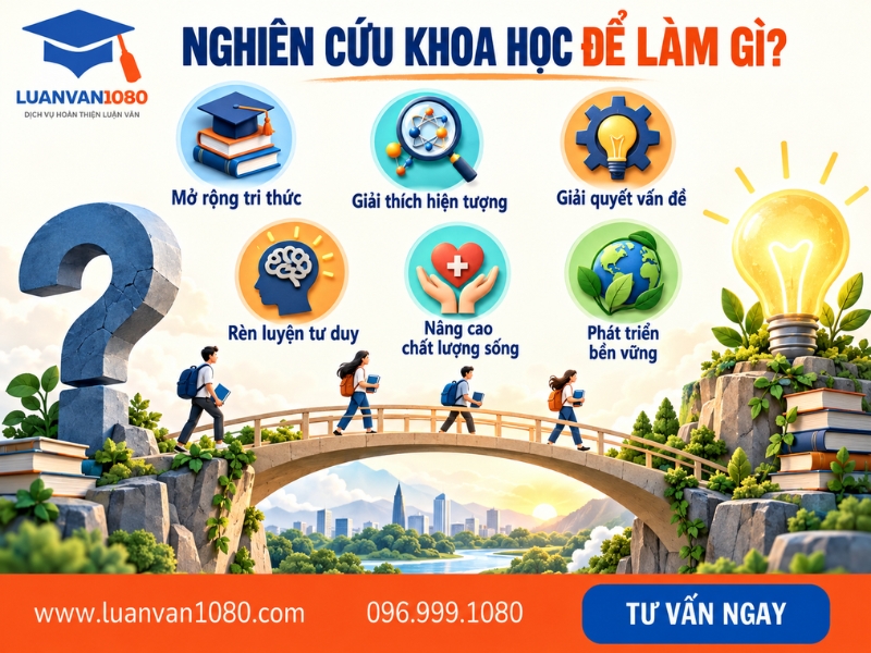 Nghiên cứu khoa học để làm gì?