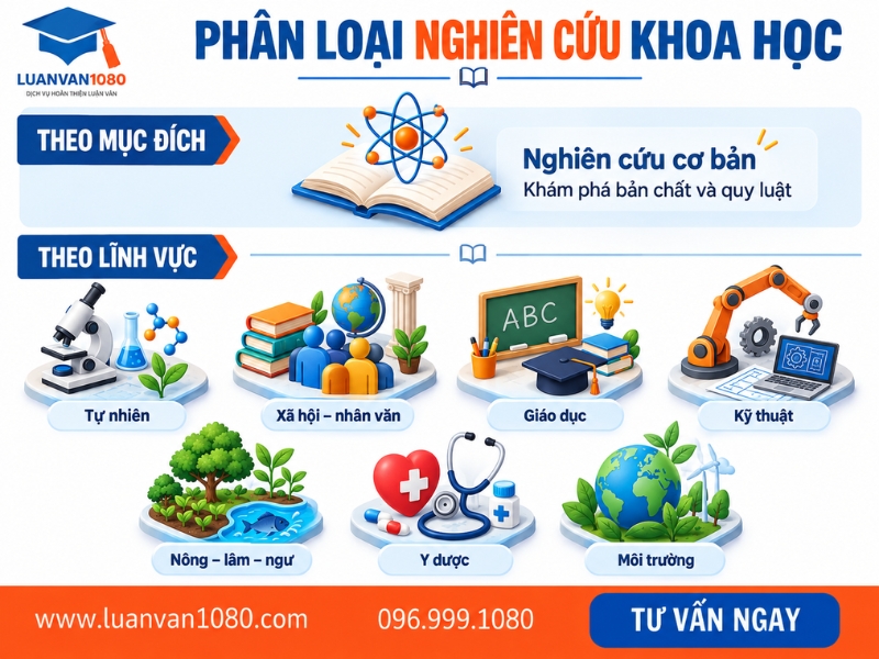 Phân loại nghiên cứu khoa học