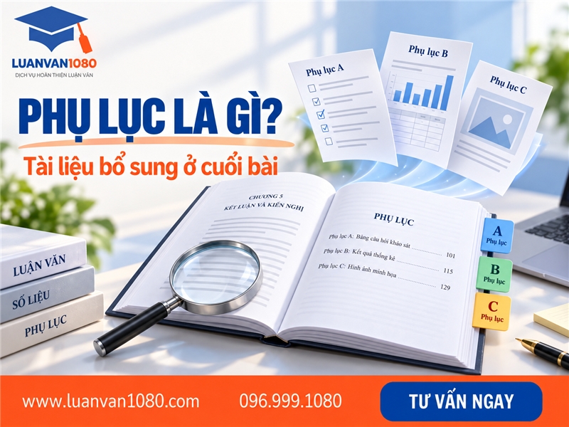 Phụ lục tiểu luận là gì?