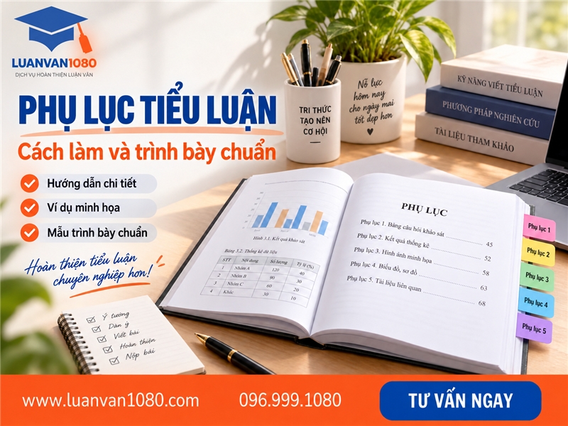 Phụ lục tiểu luận là gì? Cách làm và trình bày chuẩn