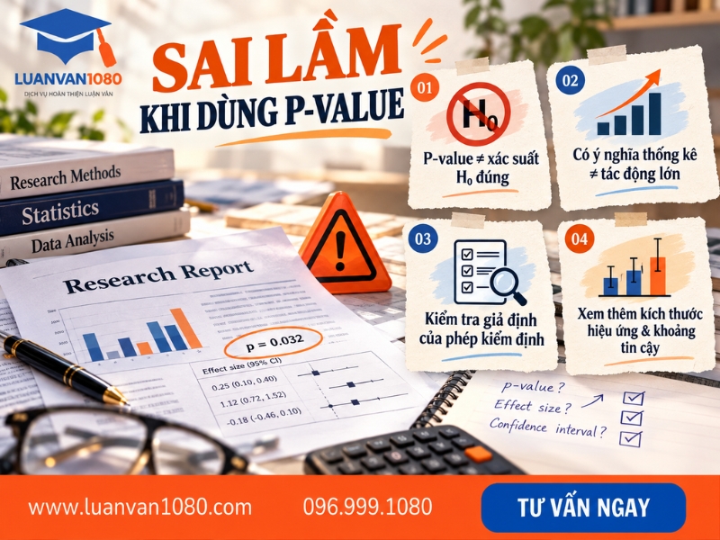 Một số sai lầm thường gặp khi sử dụng pvalue