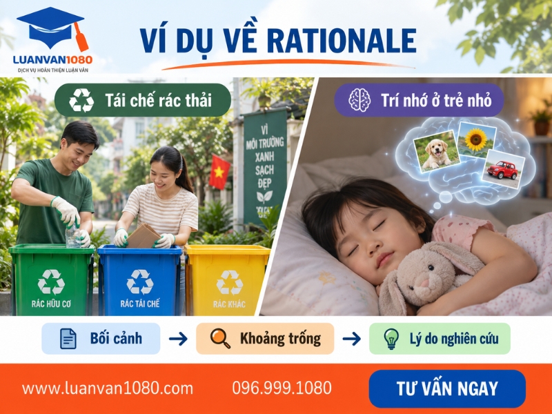 Ví dụ minh hoạ về rationale trong nghiên cứu