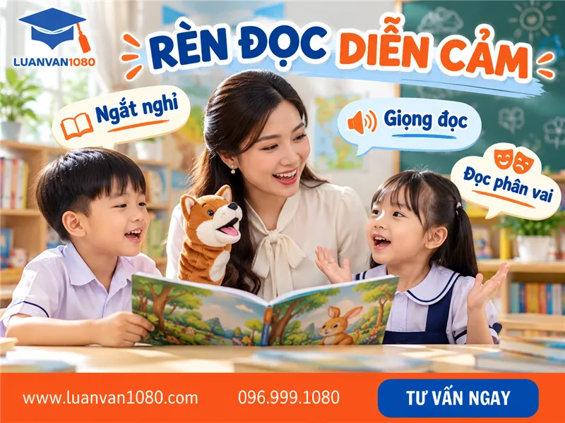 Rèn đọc diễn cảm là một trong những biện pháp cải thiện kỹ năng đọc của học sinh lớp 1
