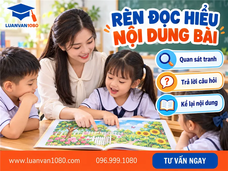 Kỹ năng rèn đọc hiểu nội dung bài cho học sinh tiểu học lớp 1 