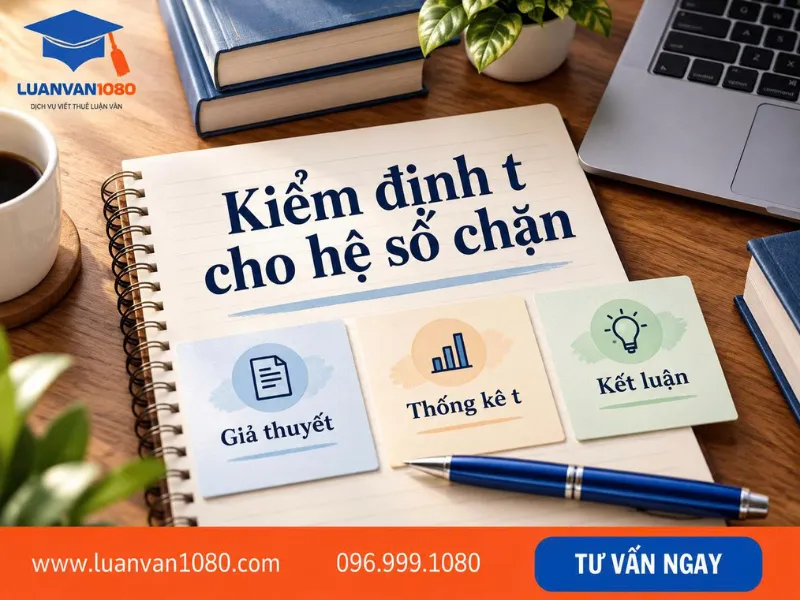 Cách kiểm định ý nghĩa thống kê của hệ số chặn (kiểm định t)
