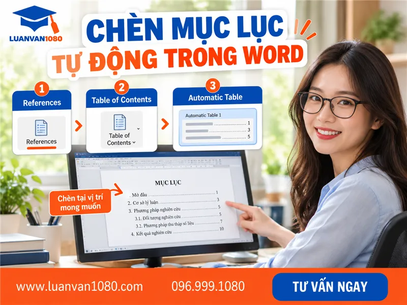 Chèn mục lục tự động (Table of Contents) trong Word