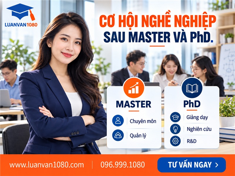 Về cơ hội nghề nghiệp sau khi tốt nghiệp của bằng Master và PhD