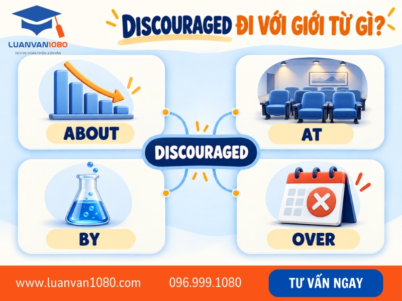 Discouraged đi với giới từ gì?