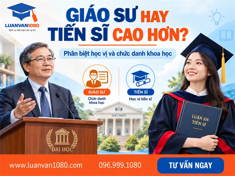 Giáo sư hay tiến sĩ cao hơn? Phân biệt chi tiết