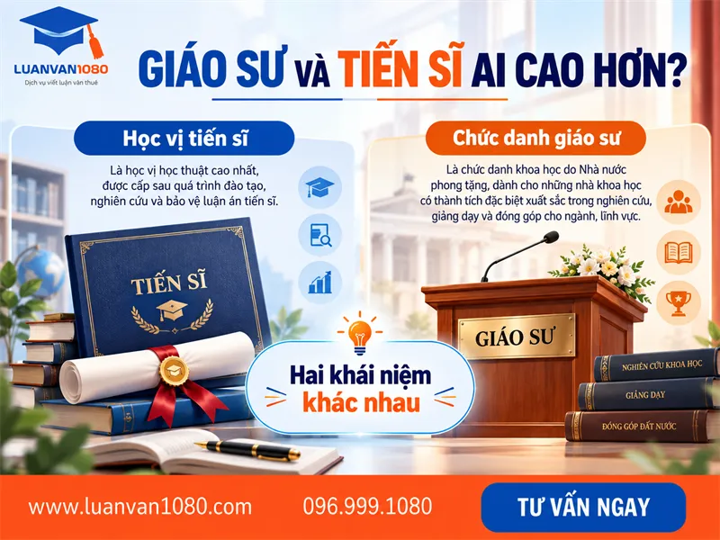 Giáo sư hay tiến sĩ cao hơn?