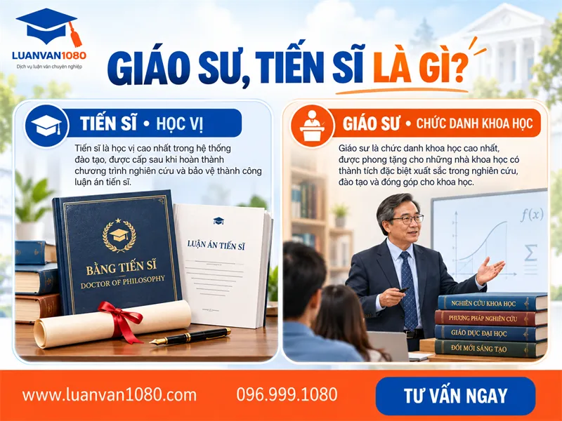 Giáo sư, tiến sĩ là gì?