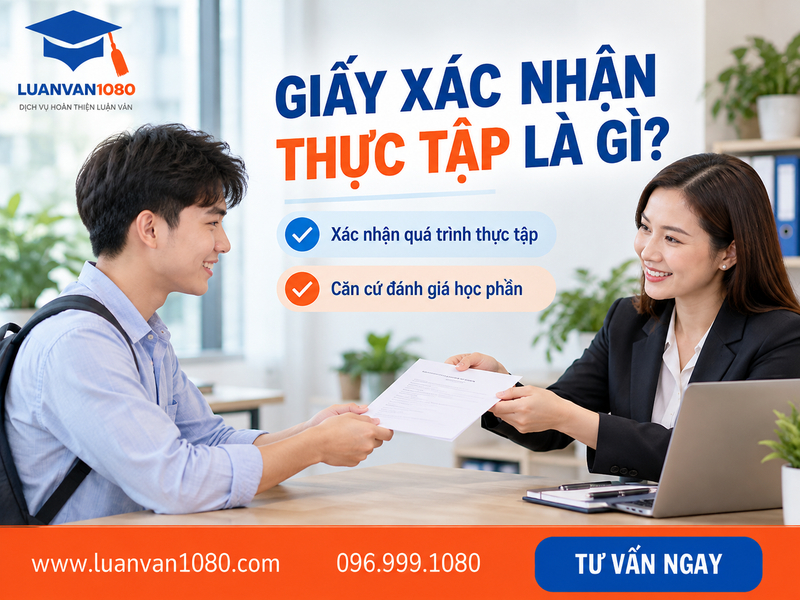 Giấy xác nhận thực tập là gì?