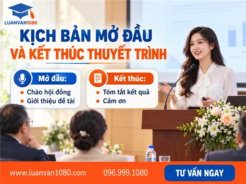 Kịch bản mở đầu và kết thúc bài thuyết trình