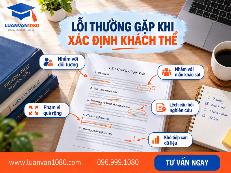 Những lỗi thường gặp khi xác định khách thể nghiên cứu