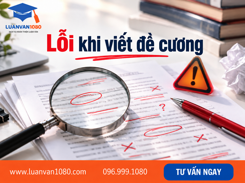 Những lỗi thường gặp khi viết đề cương luận văn