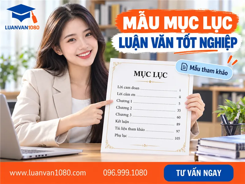 Mẫu mục lục luận văn tốt nghiệp tham khảo