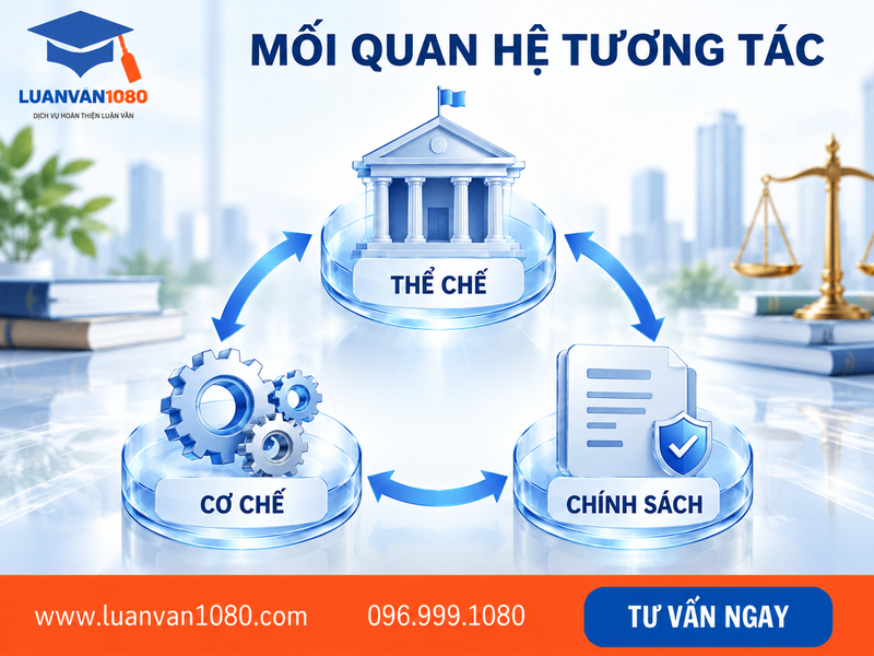 Mối quan hệ giữa cơ chế với thể chế và chính sách