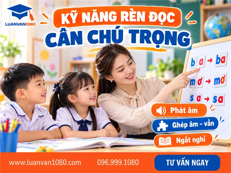 Một số kỹ năng rèn đọc cho HS lớp 1 cần chú trọng