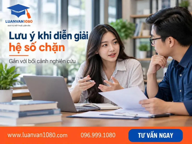 Một số lưu ý khi diễn giải hệ số chặn