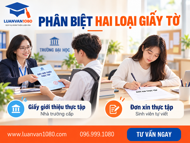 Phân biệt giấy giới thiệu thực tập với đơn xin thực tập