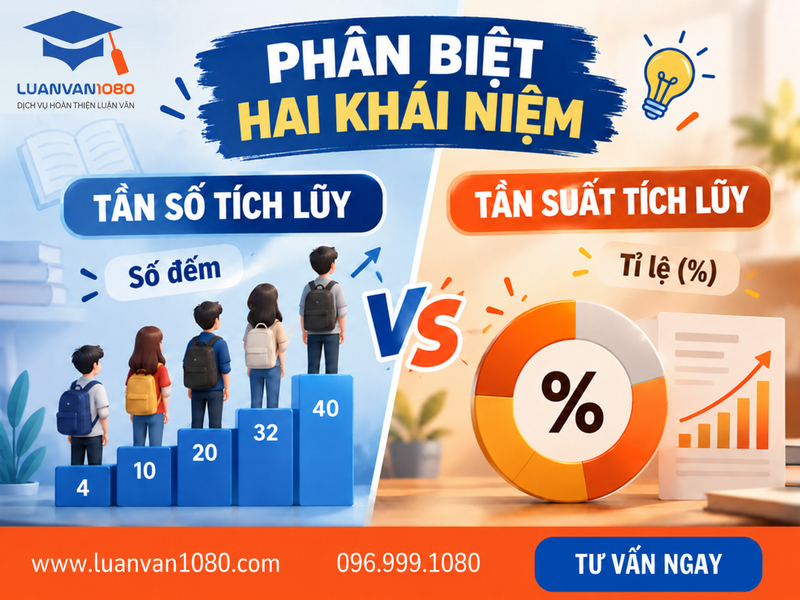 Phân biệt tần số tích lũy và tần suất tích lũy