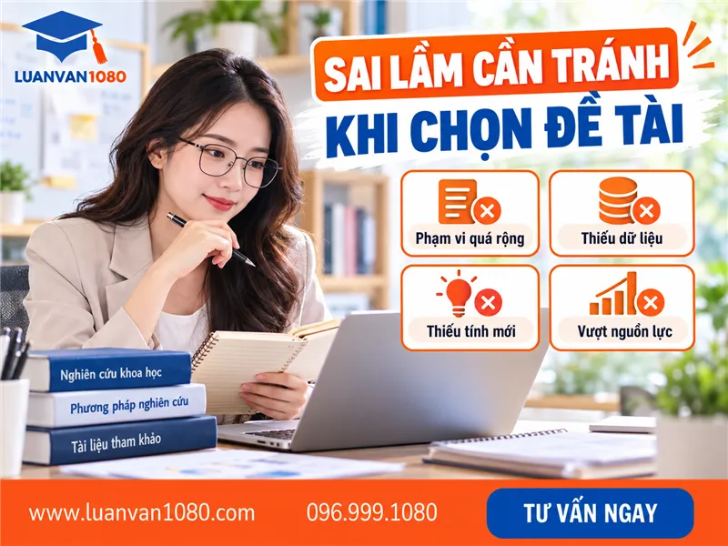Những sai lầm cần tránh khi chọn đề tài luận văn thạc sĩ