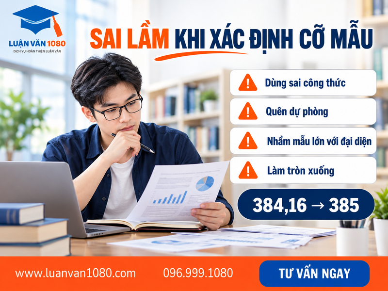 Những sai lầm thường gặp khi xác định cỡ mẫu