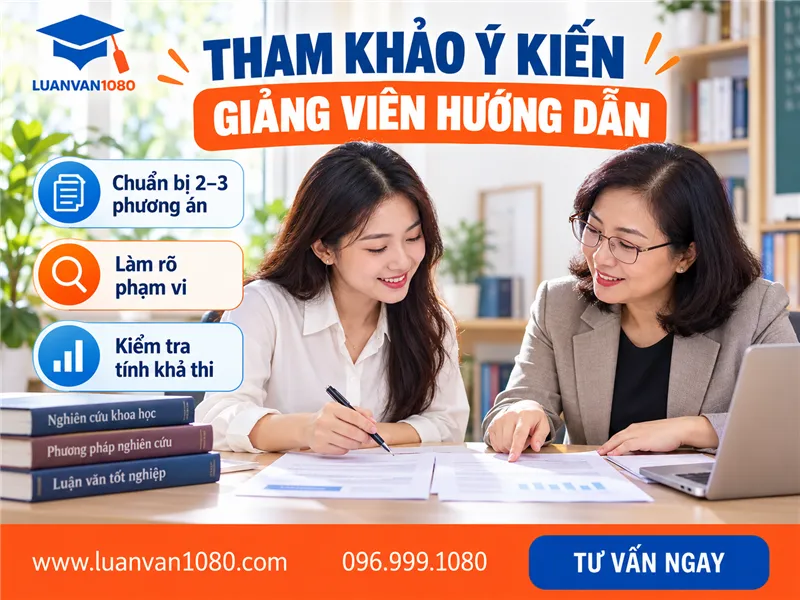 Nghiên cứu đề tài dưới sự hướng dẫn của giảng viên