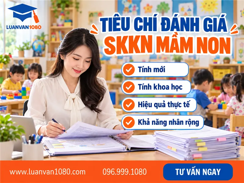 Tiêu chí đánh giá SKKN mầm non đạt giải cấp tỉnh