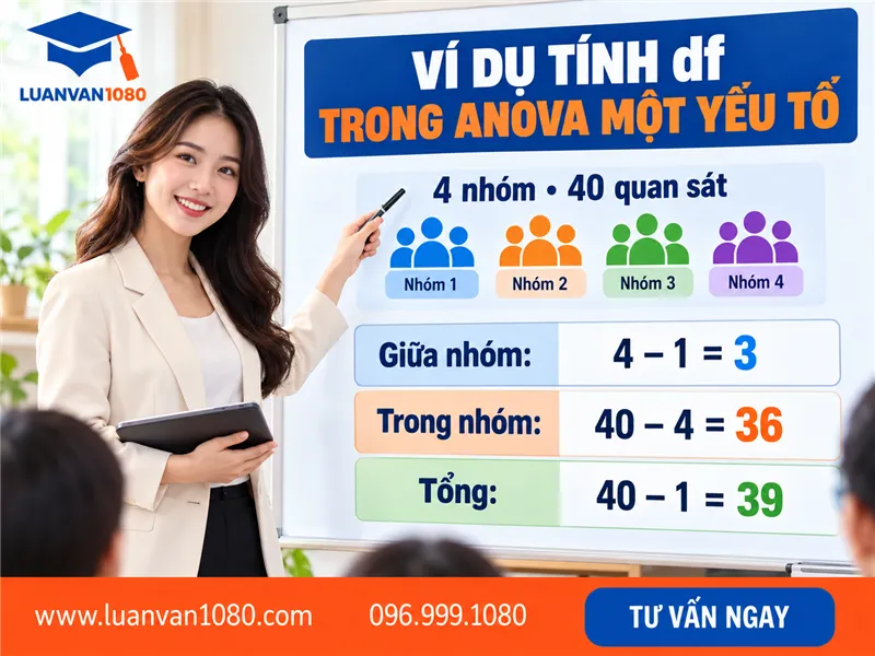 Ví dụ minh họa cách tính df