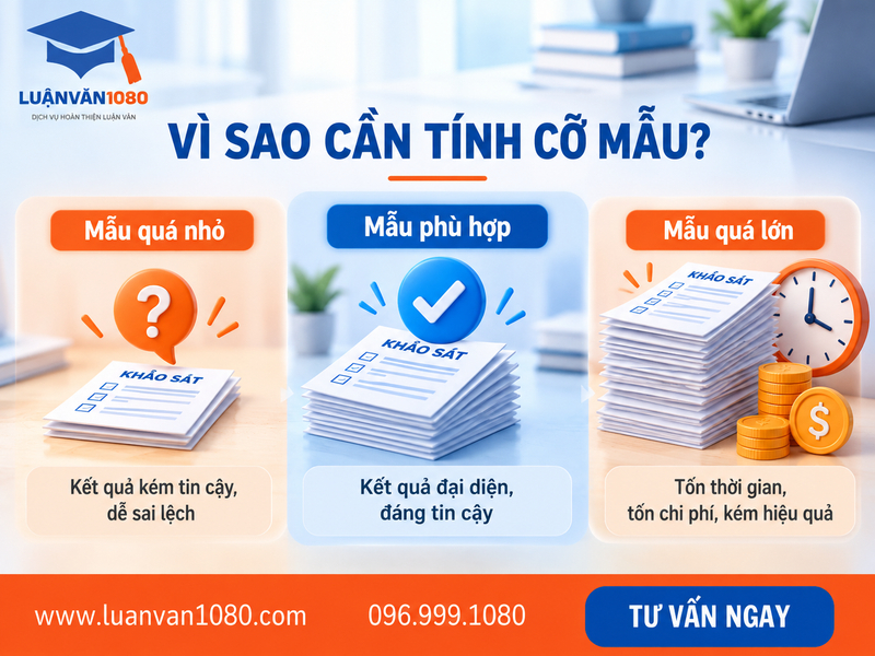 Vì sao cần tính cỡ mẫu trước khi nghiên cứu?