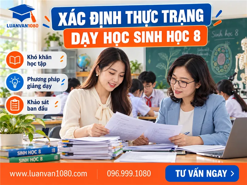 Xác định thực trạng dạy học môn sinh học 8
